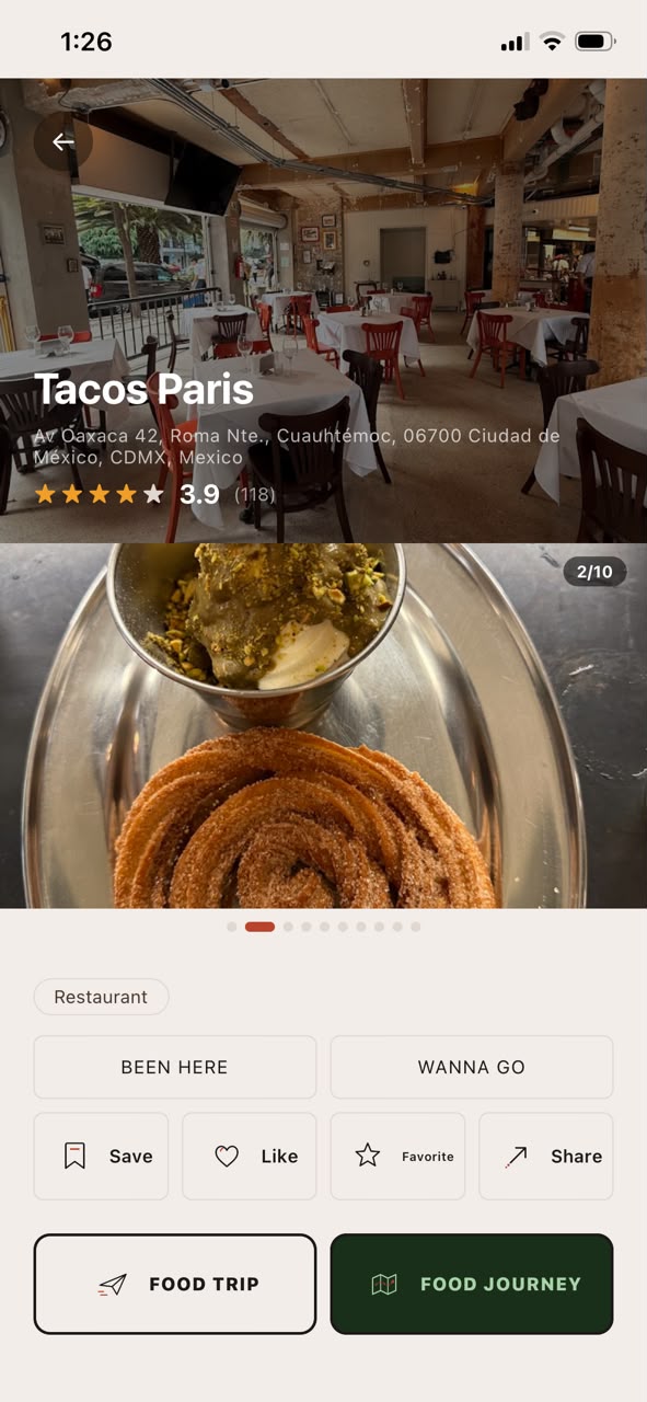 Captura de la app CATA